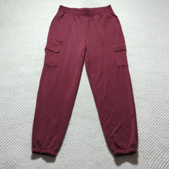 Happily Grey Modal Velour Cropped Hoodie And High Waisted Cargo Jogger Set - Picture 10 of 16